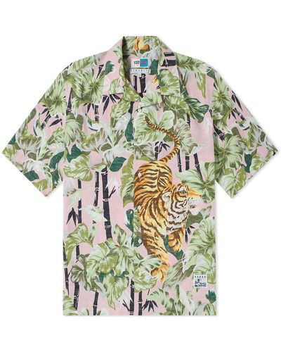 KENZO Bamboo Tiger Hawaiian Shirt - Pink