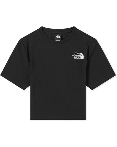 The North Face Cropped Short Sleeve T-Shirt - Black