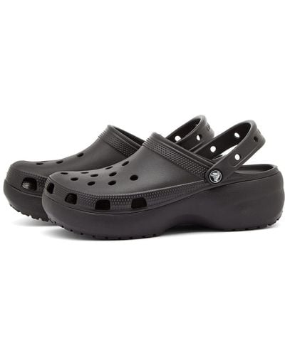 Crocs™ Classic Platform Lined Clog Black Size 9 Uk