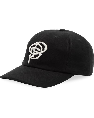 Pop Trading Co. Initials Sixpanel Hat - Black
