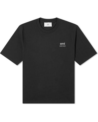 Ami Paris Logo T-Shirt - Black