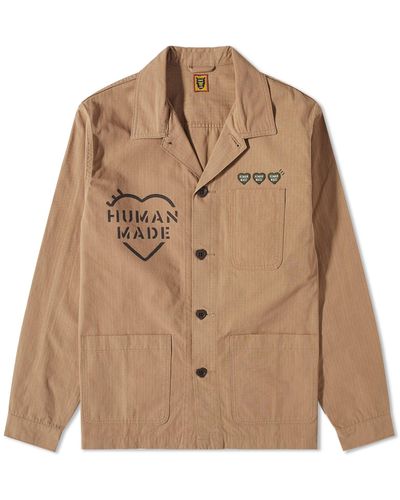 Human Made Military Shirt Jacket - Brown