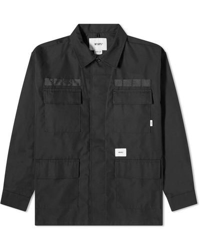 WTAPS 14 Printed Shirt Jacket - Black