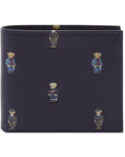 Polo Ralph Lauren All Over Bear Billfold Wallet - Blue