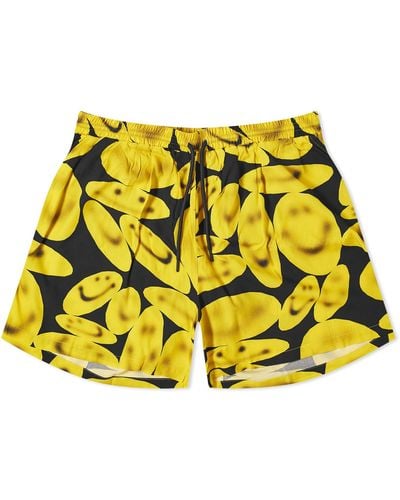 Market Smiley Afterhours Easy Shorts - Yellow