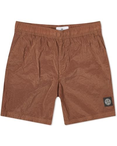 Stone Island Nylon Metal Shorts - Brown