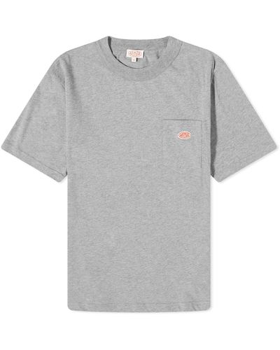 Armor Lux Logo Pocket T-Shirt - Grey