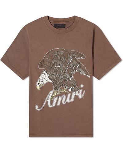 Amiri Eagle T-Shirt - Brown