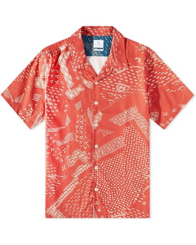 Paul Smith Printed Vacation Shirt - Red