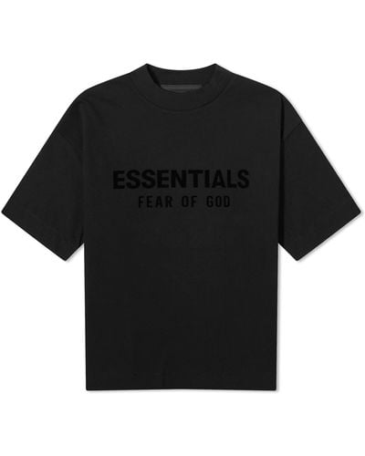 Fear Of God Spring Kids Crew Neck T-Shirt - Black