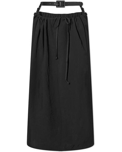 Toga Twill Skirt - Black