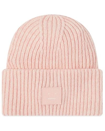 Acne Studios Pansy Face Beanie - Pink
