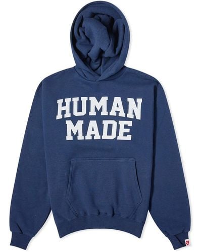Human Made Logo Hoodie - Blue