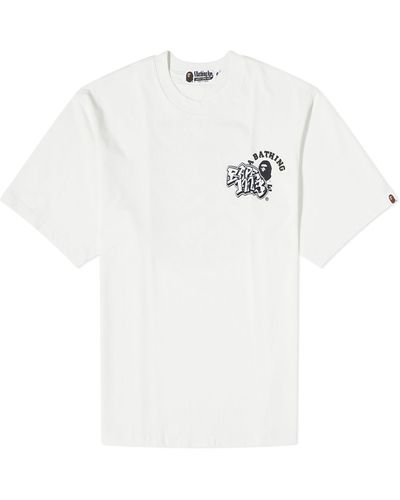 A Bathing Ape Bape Comics Graphic T-Shirt - White