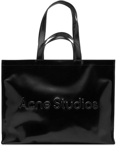 Acne Studios Ew Logo Shopper Bag - Black