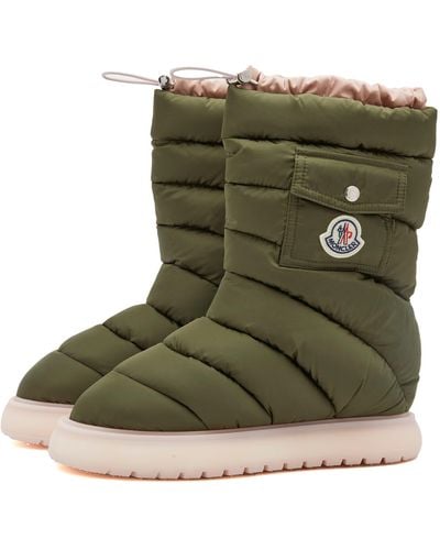 Moncler Gaia Pocket Mid Snow Boots - Green