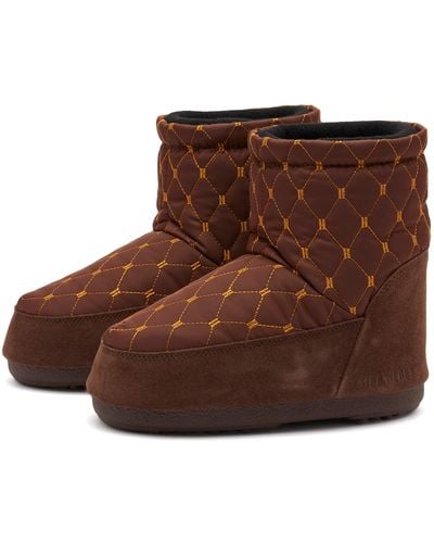 Moon Boot Icon Low Quilted Boots - Brown