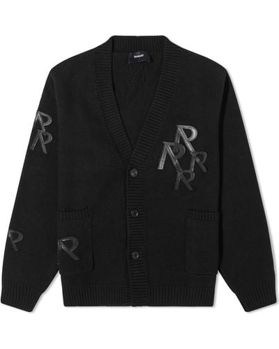 Represent Applique Knit Cardigan - Black