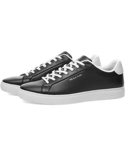 Paul Smith Rex Stripe Heel Tab Sneakers - Black