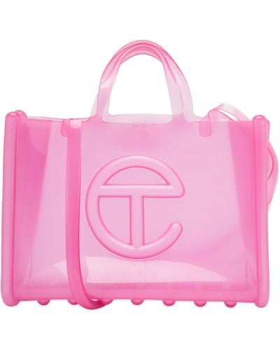 Melissa X Telfar Large Jelly Shopper Bag - Pink