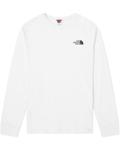 The North Face Long Sleeve Simple Dome T-shirt - White