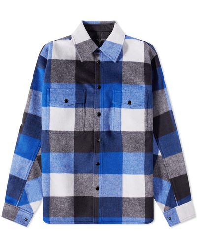 Rag & Bone Wool Engineered Jack Shirt - Blue