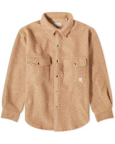 Reception Icon Sherpa Fleece Overshirt - Natural