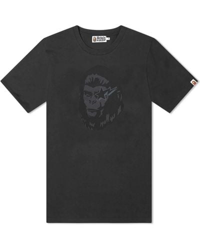 A Bathing Ape Wgm Garment Dyed T-Shirt - Black