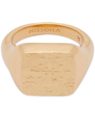 Missoma X Lucy Williams Signet Coin Ring - Natural