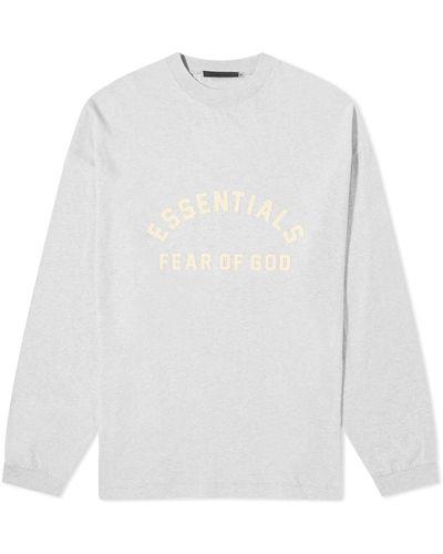 Fear Of God Spring Long Sleeve Printed T-Shirt - White