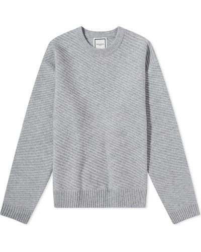 WOOYOUNGMI Textured Crew Knit - Gray