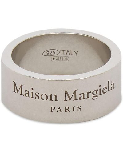Maison Margiela Logo Ring - Gray