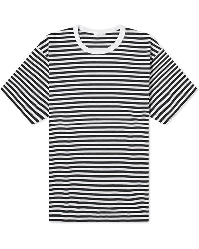 Nanamica Coolmax Striped T-shirt - Blue