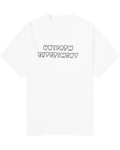 Uniform Experiment Authetic Logo T-Shirt - White