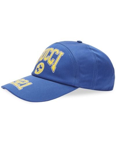 Gucci College Baseball Cap - Blue