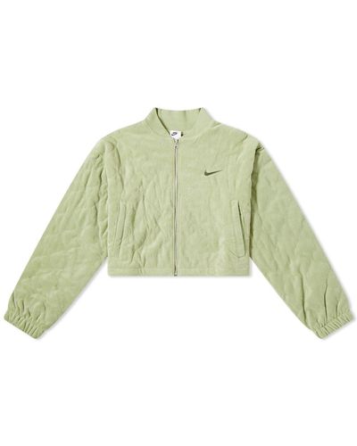 Nike Terry Quilted Jacket - Green