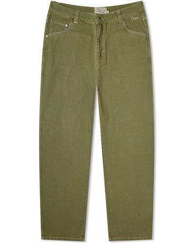 Dime Classic Relaxed Denim Pant - Green