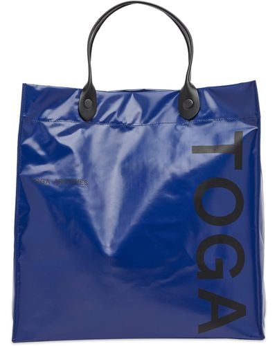 Toga Logo Tote Bag - Blue