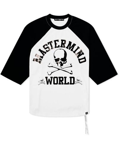 MASTERMIND WORLD Long Sleeve University Logo T-Shirt - Black