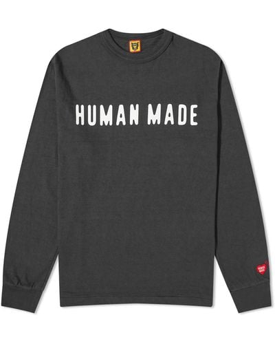 Human Made Arch Logo Long Sleeve T-Shirt - Gray