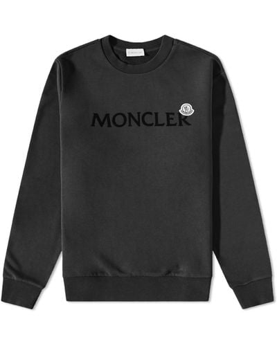 Moncler Trademark Logo Crew Sweat - Black