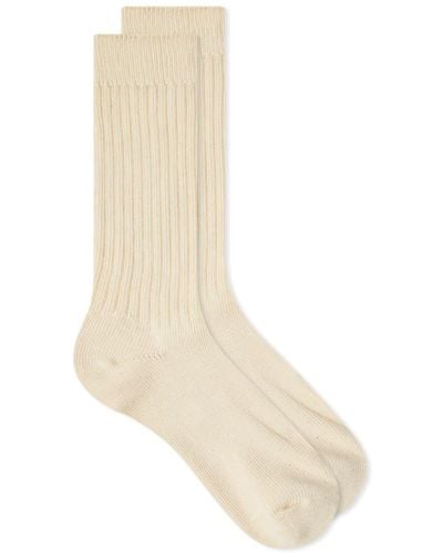 Snow Peak Recycled Cotton Sock - Natural