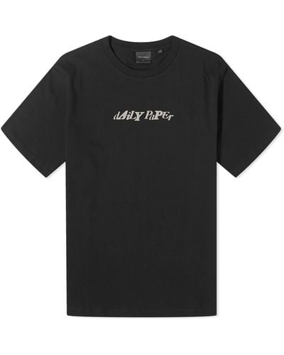Daily Paper Unified Type Short Sleeved T-Shirt - Black