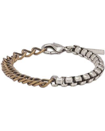 Dries Van Noten Split Link Bracelet - Metallic