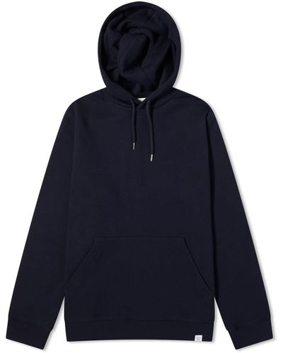 Norse Projects Vagn Classic Popover Hoodie - Blue