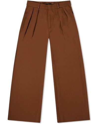 Wardrobe NYC Low Rise Trouser - Brown