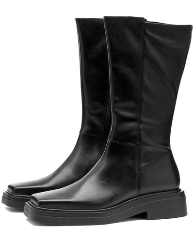 Vagabond Shoemakers Eyra Square Toe Pull On Boot - Black