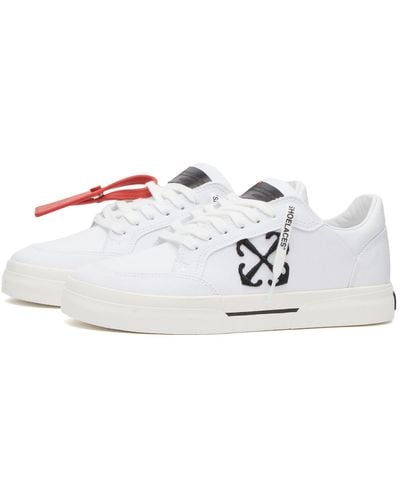 Off-White c/o Virgil Abloh Off- Vulcanzied Canvas Sneakers - White