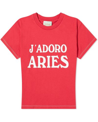 Aries J'Adoro T-Shirt - Pink