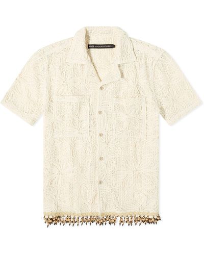 ANDERSSON BELL Flower Jacquard Shirt - Natural
